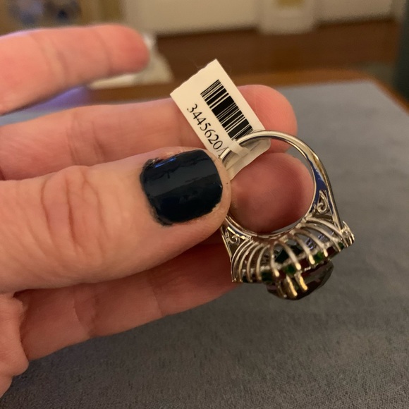 WOWWW😍 GENUINE WATERMELON QUARTZ 🍉ABSOLUTELY GORGEOUS STATEMENT RING!! - Picture 7 of 7